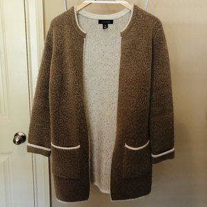 Posh Latte Brown & Creme Jacket | Size S